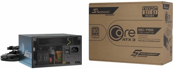 Image du produit Seasonic Netzteil 750W Core GC-750 ATX3 (80+Gold) (750 W)