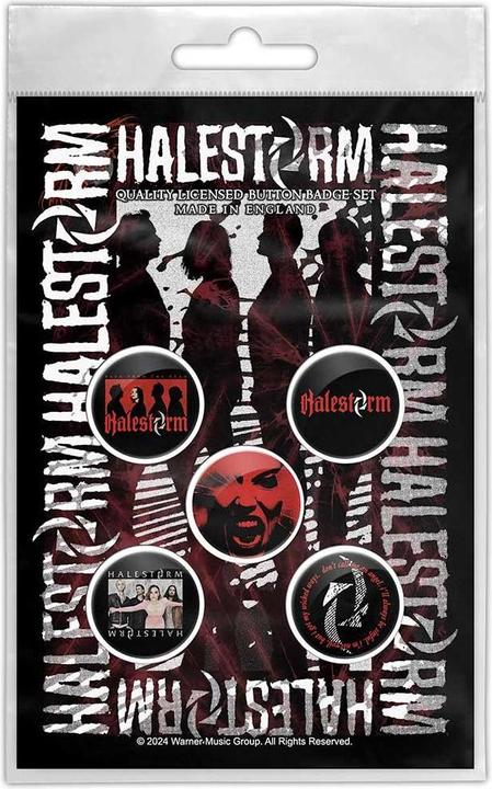 Actual product image Halestorm Portrait Badge (Pack of 5)