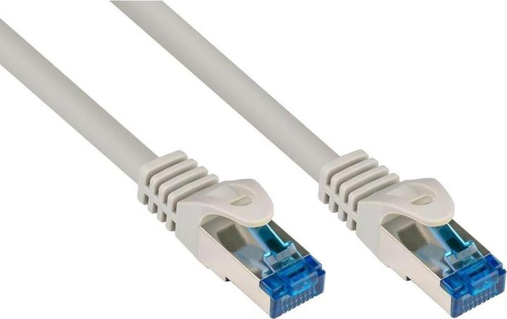 Produktbild Varia SO-37982 - Patchkabel Cat.6a, S/FTP, 0,5m, grau (S/FTP, CAT6a, 0.50 m)