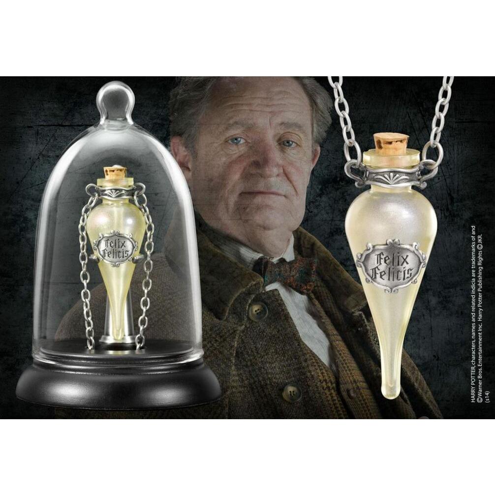 Noble Collection Harry Potter Anhänger mit Kette und Schmuckvitrine Felix Fel