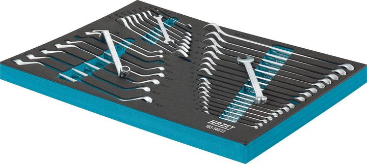 Actual product image HAZET Wrench set 163-140/33 ∙ Outside 12-point profile, Outside 12-point traction profile, Outside …
