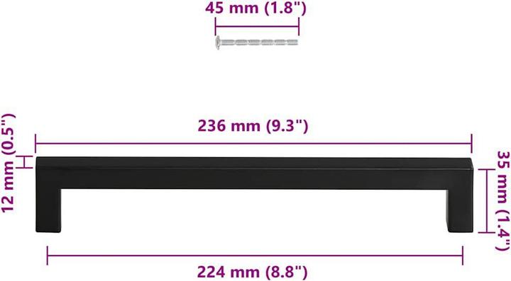 Immagine prodotto vidaXL Möbelgriff