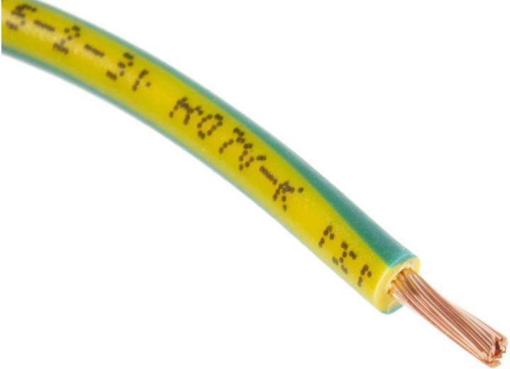 RS PRO N07V-K 1.5mm Green/Yellow Cable 100m (100 m)