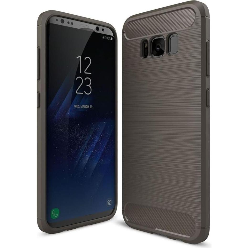 König Design Handyhülle für Samsung Galaxy S8 Plus Schutzcase Backcover Bumper Etuis Grau (Samsung Galaxy S8+), Smartpho...