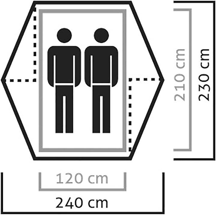 Actual product image Salewa Denali II (Dome tent, 2.40 kg, 2 persons)