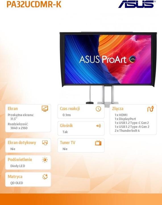 Image du produit ASUS ProArt PA32UCDM-K (3840 x 2160 pixels, 31.50")