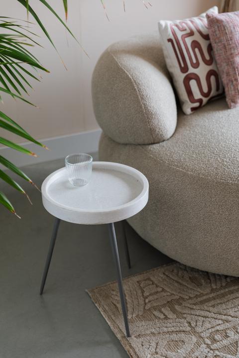 Actual product image White Label Living Side Table Karrara White