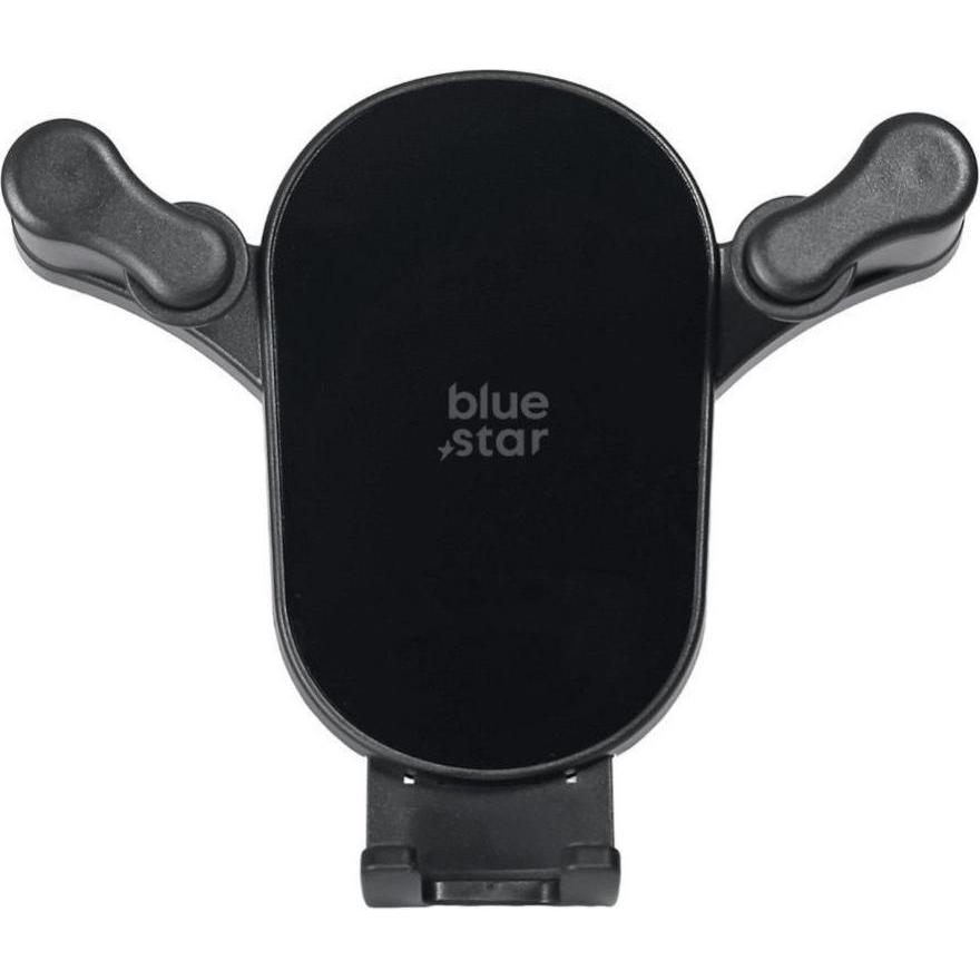 BlueStar Stylus Blue Star Gravity car holder BLUE STAR Black Mirror windshield mount black, Supporto per smartphone, Nero