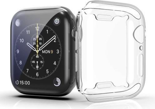 Actual product image Cover-Discount Apple Watch 45mm - rubber protective case transparent