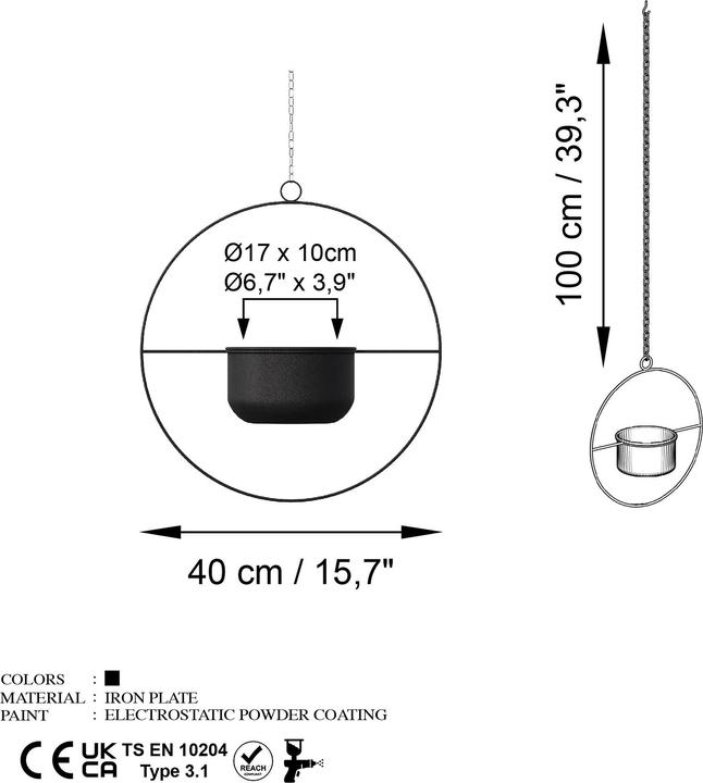 Produktbild Homitis Payanda (17 x 40 cm)