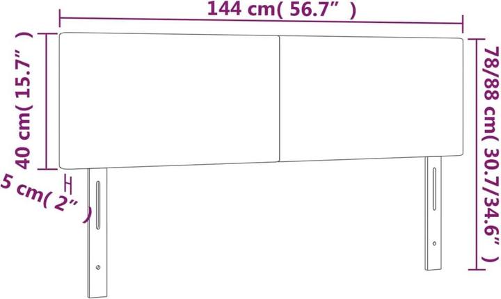 Image du produit VidaXL Loretta (144 x 5 x 88 cm)