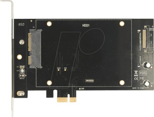 Actual product image Delock 2x SATA PCI-Ex1 controller