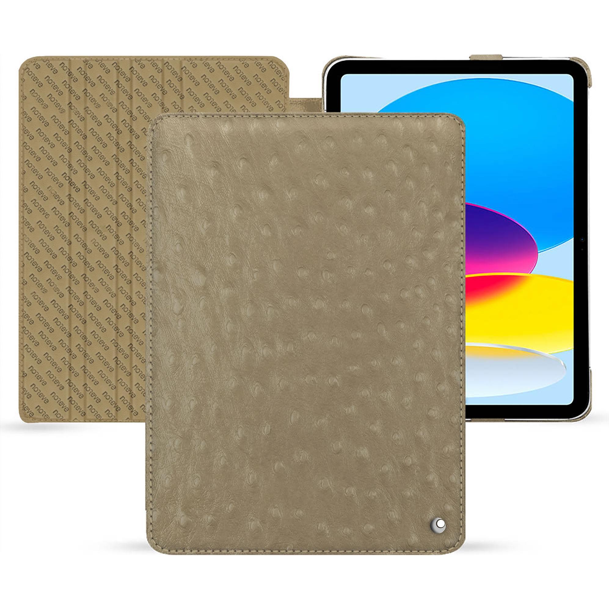 Noreve Lederschutzhülle horizontal (iPad 2022 (10. Gen)), Tablet Hülle, Beige