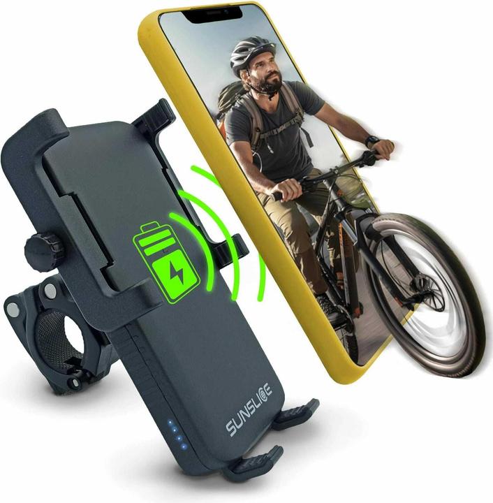 Image du produit Sunslice Wiederaufladbare Fahrrad-Telefonhalterung "Cyclotron 5000mAh"