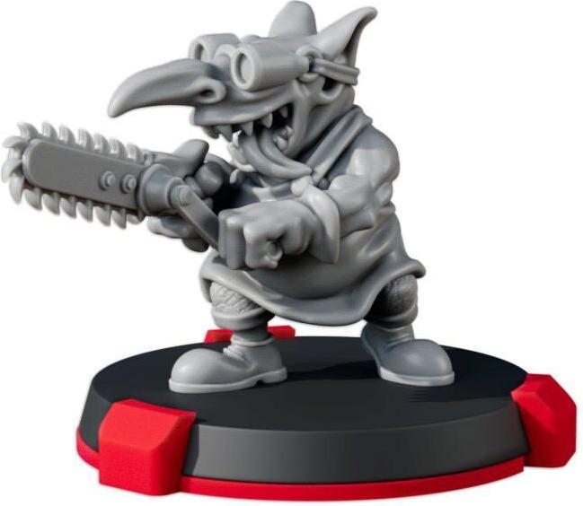 Actual product image Tabletop-Art Accessories Squad Marker - 40 mm Light Green 5 parts (Plastic)