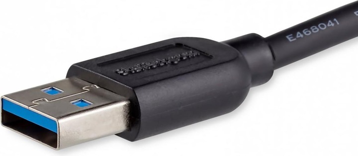 Actual product image StarTech 15cm Slim SuperSpeed USB 3.0 A to Micro B Cable - St/St - USB 3.0 Connection Cable - Black (0.15 m, USB 3.2 Gen 1)