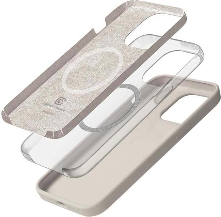 Actual product image Crong Colour Cover Magnetic - iPhone 15 Pro MagSafe case (stone without) (Apple iPhone 15 Pro)