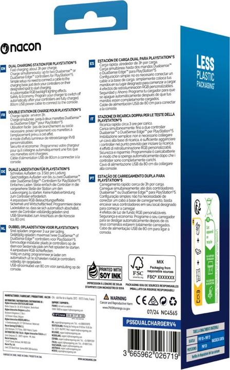 Energie-Label Nacon Gaming USB Dual-Charger V4 (PS5)