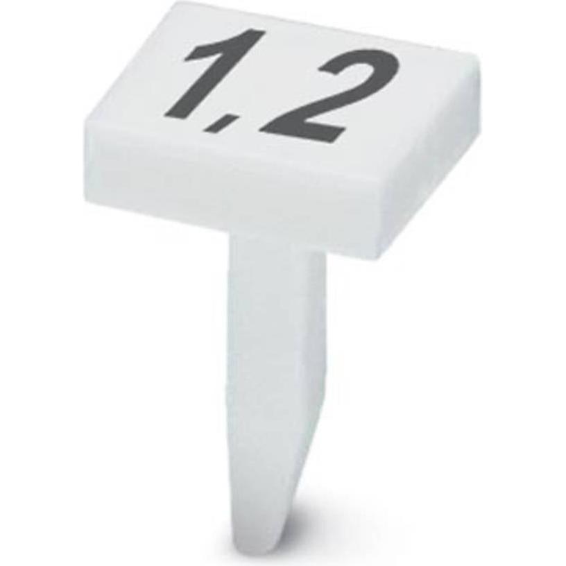 Phoenix Contact Phoenix 0810892:0003 Marchi per morsettiere 100 pezzi Accessori per morsettiere, Cavo + Spina elettrica, Bianco