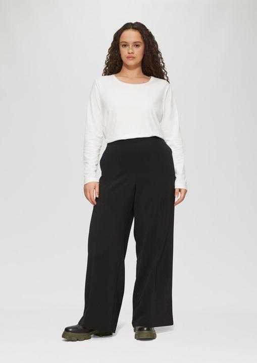 Actual product image S.Oliver Hose Wide-Leg-Hose mit elastischem Bund (44)