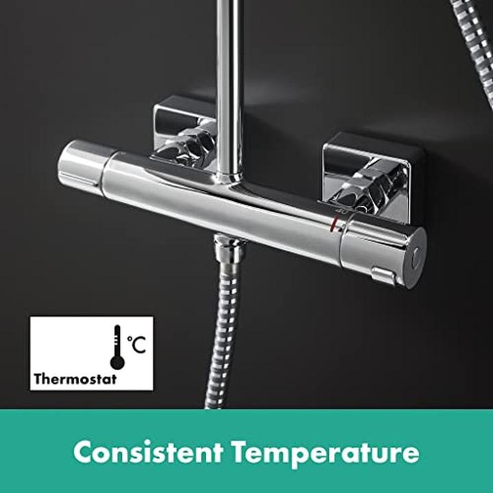 Produktbild hansgrohe Vernis Shape Duschsystem 230 1 Strahlart wassersparend mit Thermostat