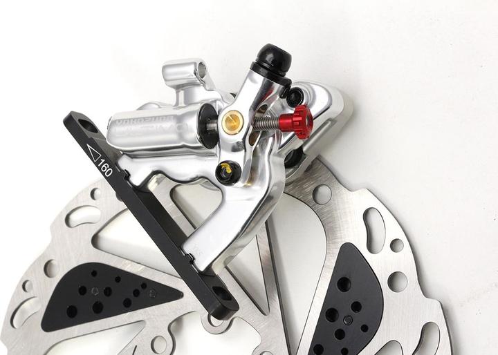 Yokozuna Ultimo Road Disc Brake, Flat Mount, Silver, Rear (Rear brake, Brake kit, 4)