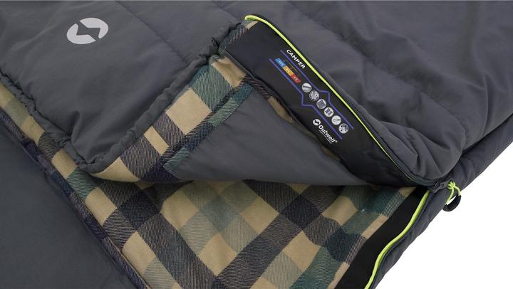 Produktbild Outwell Camper Sleeping Bag, Left zipper, Grey (235 cm)