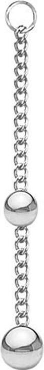 Image du produit Star Piercing Anhänger silber Kette mit Anhänger zwei Kugeln (sans laiton, Acier chirurgical 316L)