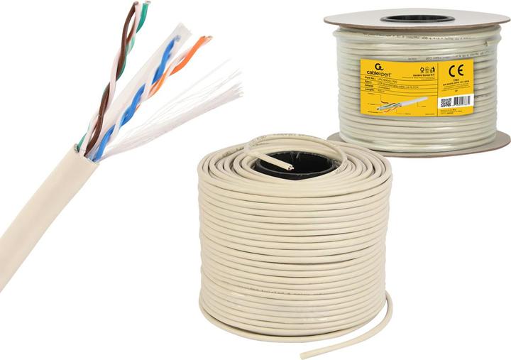 Produktbild Gembird CAT6 UTP 100m Netzwerkkabel Grau U/UTP (UTP) (CAT6, 100 m)