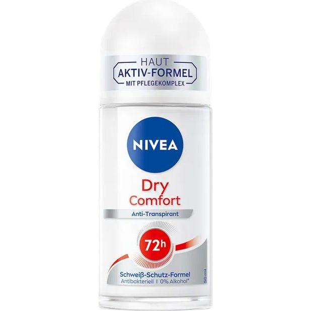 NIVEA, Deodorante, Deo Roll-on Dry Comfort Multipack 6 x 50 ml (Roll-on, 50 ml)