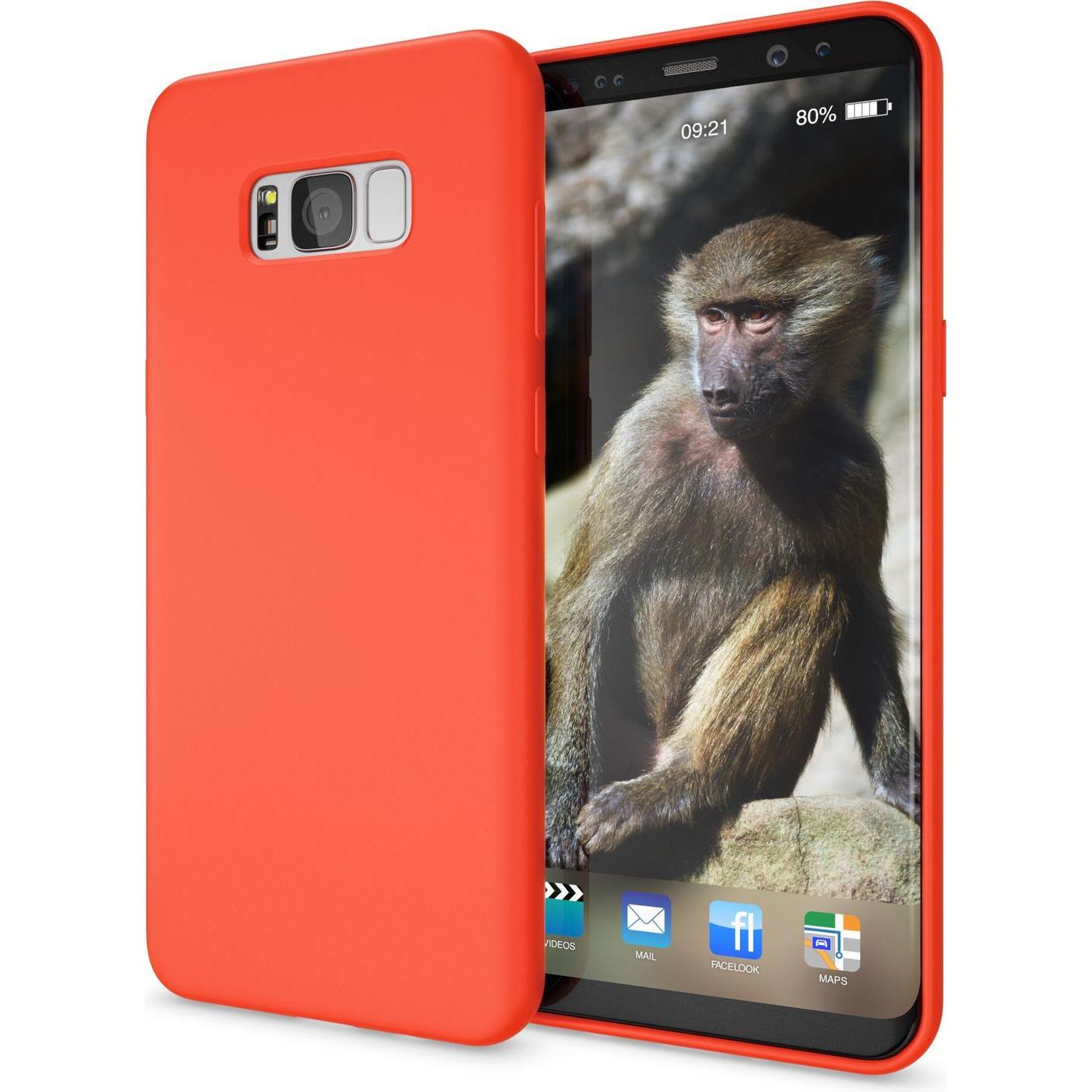 Nalia Handyhülle (Samsung Galaxy S8+), Smartphone Hülle, Orange