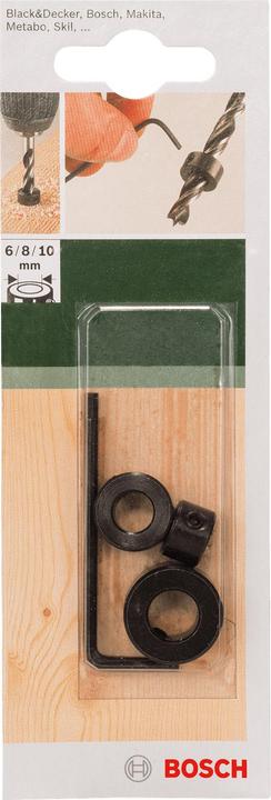 Produktbild Bosch Zubehör 3tlg. Tiefenstopp-Set 6,0 8,0 10,0 mm (10 Millimeter, 6 Millimeter, 8 Millimeter)