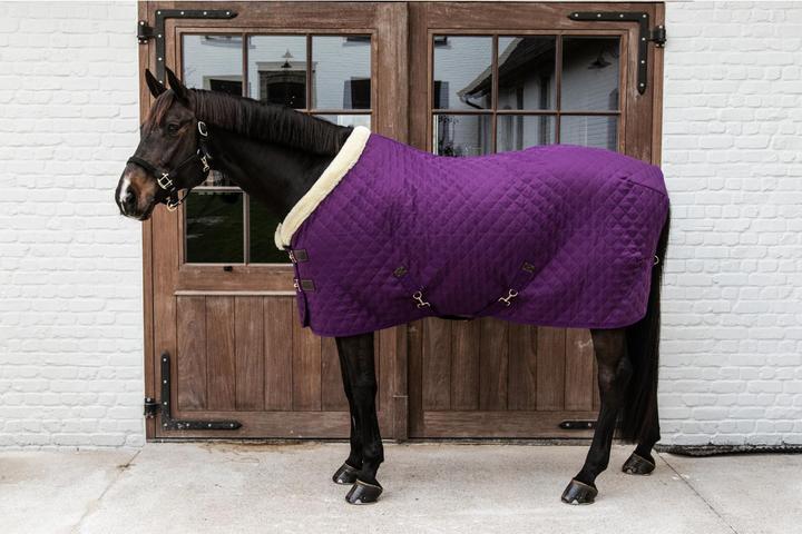 Produktbild Kentucky Horsewear Turnierdecke 160g mit Fellkragen (Kunstfell) (145 cm)