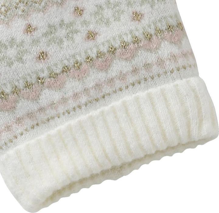 Actual product image Vertbaudet Mädchen Set: Mütze, Rundschal & Handschuhe mit Jacquardmuster und goldenen Details