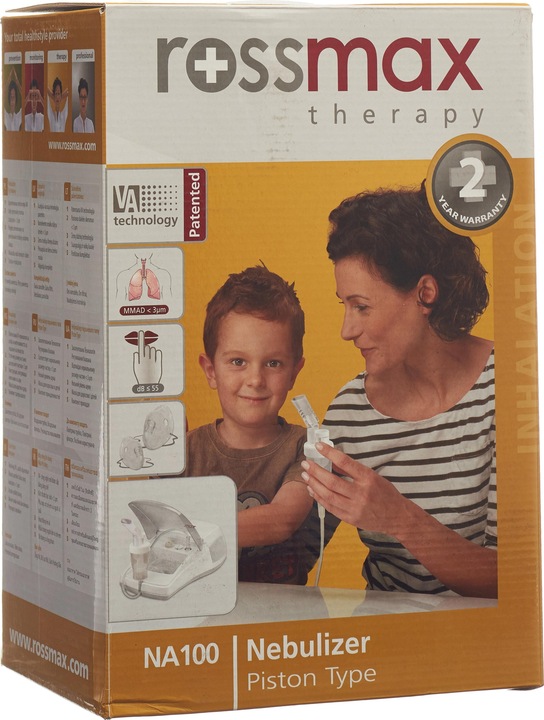 Produktbild Rossmax Inhalationsgerät inklusiv Vernebler-Set für Erwachsene und Kinder NA100