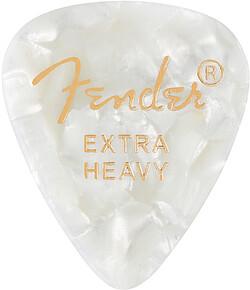 Fender 351 Picks, Xheavy White Moto 12 (12 x)