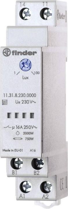 Finder Dämmerungsschalter 1-100Lux 16A 230VAC 11.31.8.230.0000
