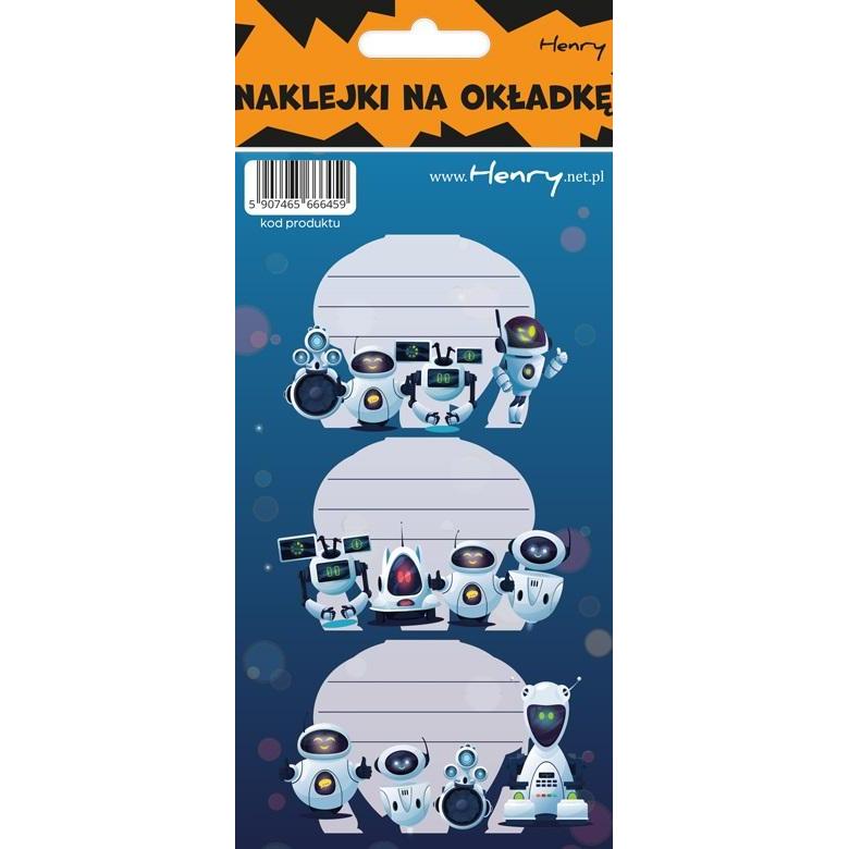 Henry Holt, Sticker, Notizbuchaufkleber - Roboter (12 Stück)