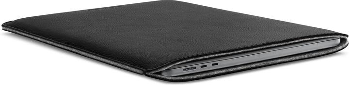 Actual product image Woolnut 15" MacBook Air Leather Sleeve, black (15")