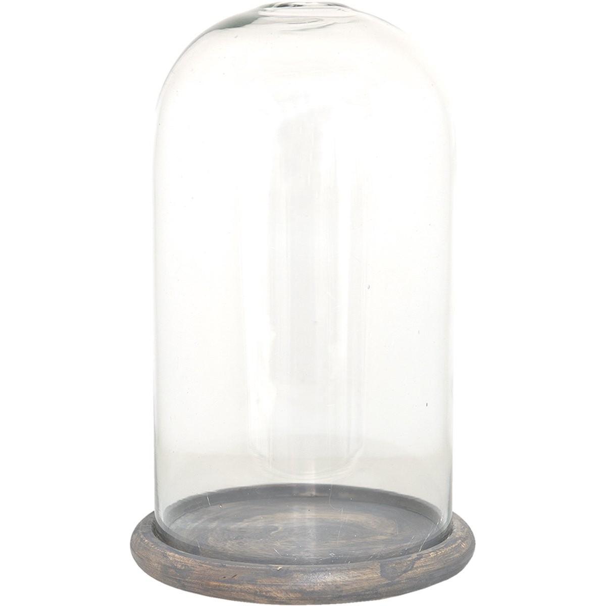 Clayre & Eef, Accessori + Oggetti decorativi, Campana di vetro Clayre Eef 6GL3536 Trasparente 17x29 cm