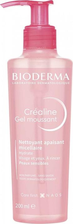 Actual product image Bioderma Cleansing gel for sensitive skin Créaline (Foaming Gel) - Volume: 200 ml (Cleansing gel, 200 ml)