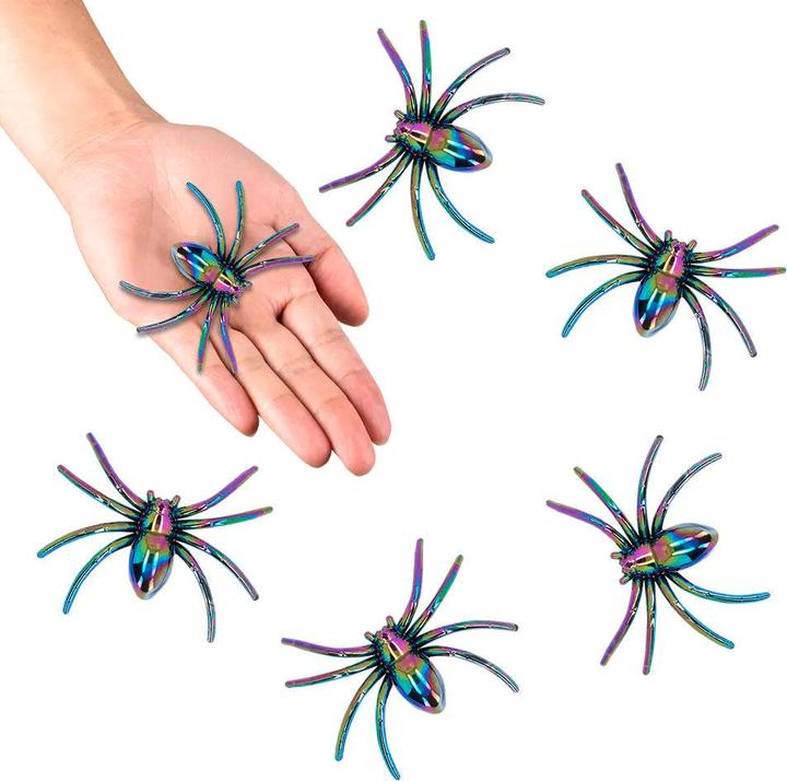 Actual product image Boland Spiders iridescent 6pcs. (6 Piece)