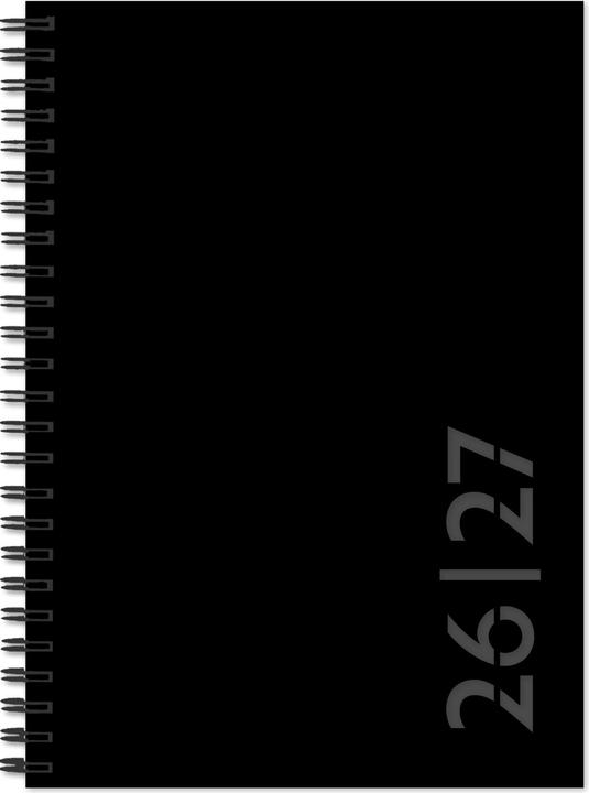 Image du produit Simplex Schulagenda Colors Weekly A5 2026/2027, Schwarz (A5, 1 semaine / 2 pages)