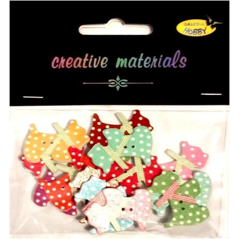 Titanum Zierknöpfe Hunde 28x20mm 15 Stk