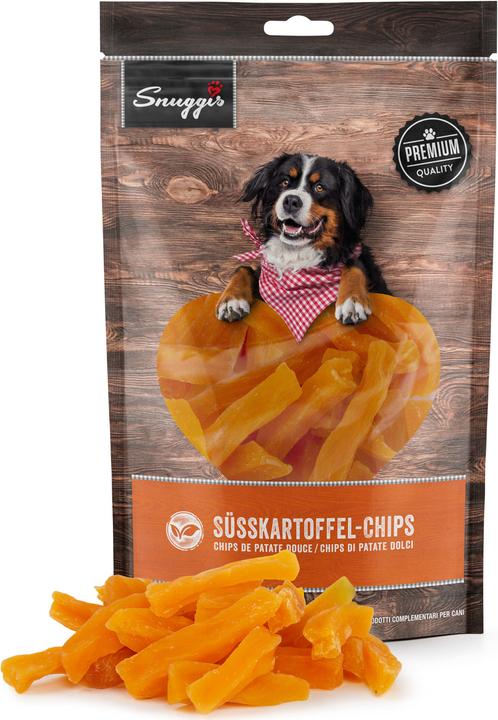 Produktbild Snuggis Hundesnack Süsskartoffel-Chips (350 g)