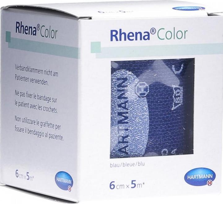 Produktbild Rhena Color Elastische Binden 6cmx5m blau