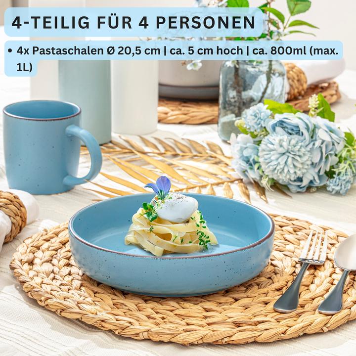 Produktbild Sänger Geschirr Pastaschalen Set Bombay Saphir (4 x, 20.50 cm)