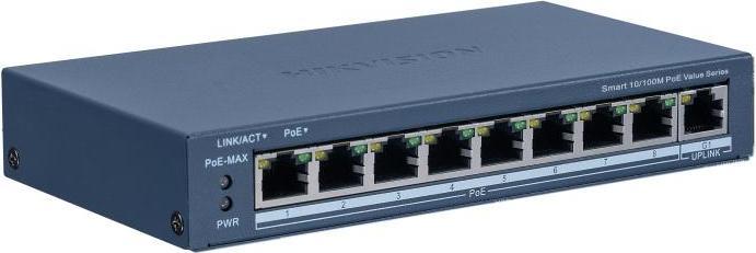 Hikvision DS-3E1309P-EI/M Commutateur non géré 8+2 ports 10/100 PoE (9 ports)