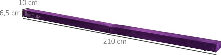 Produktbild Homcom Schwebebalken Kiefernholz, Polyester Violett