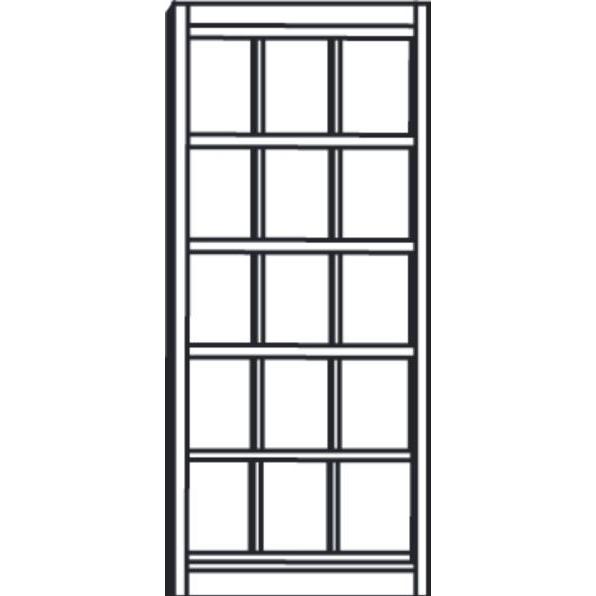 Kerkmann, Prospektständer, Print-Prospektschrank, 15 x DIN A4, lichtgrau (A4)